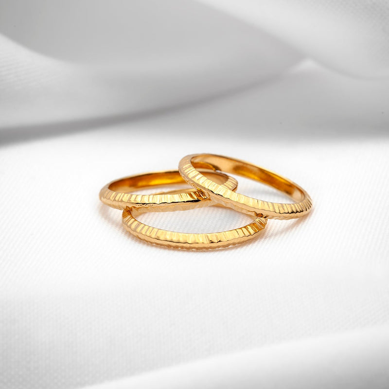Alternative 14k gold engagement ring women