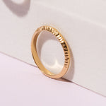 Women thin minimalist wedding band ring 14k solid gold no stone