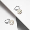 Baroque Freshwater Pearl Luxury Earrings in sterling silver