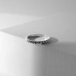 Simple silver ring made in Montreal