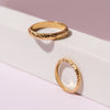 Wedding bands set him and hers 14k gold