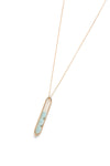 Lucia, Long blue amazonite necklace