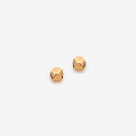 Small minimalist round stud earrings gold plated - Canada